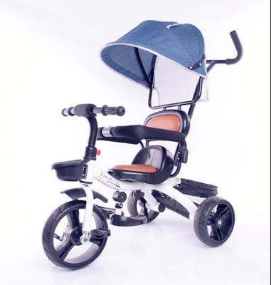 Adjustable Handlebar Toddler Tricycle Bike Push Along Tricycle Rust Resistant