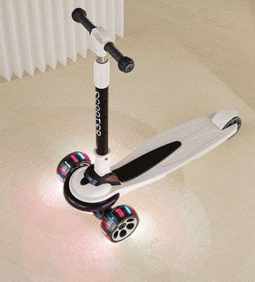 Adjustable Height Kids 3 Wheel Scooter With One Button Folding