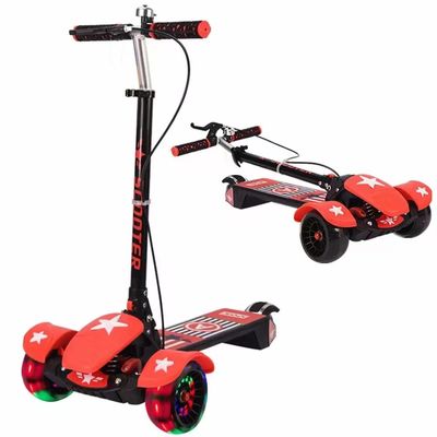 3 - 6 Years Kids Foldable Kick Scooter  Baby Scooter With Seat Wear Resistance