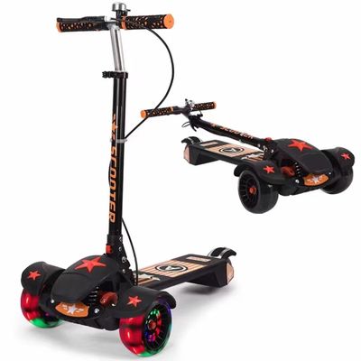 3 - 6 Years Kids Foldable Kick Scooter  Baby Scooter With Seat Wear Resistance