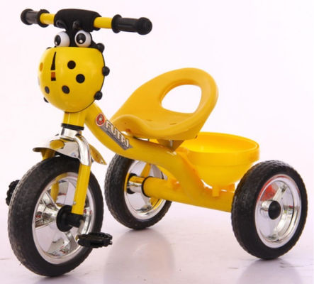 Comfortable Outdoor Little Kids Tricycle With Seven Star Ladybug Basket