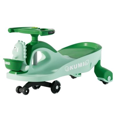 Silent Cartoon Image Ride On Swing Cars With Music Colorful Lights