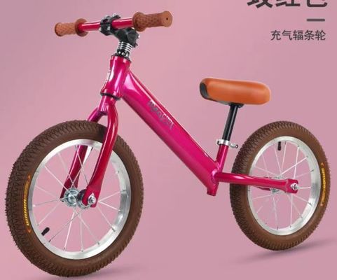 Stylish 3-8 Years Kids Balance Bikes 12In High Carbon Steel Frame