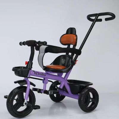 Kids Smart Tricycle With Push Bar For Ages 2-5