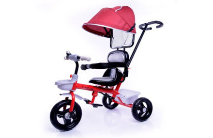 Adjustable Handlebar Toddler Tricycle Bike Push Along Tricycle Rust Resistant