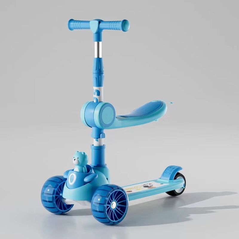 Multicolored 3 Wheel Toddler Scooter