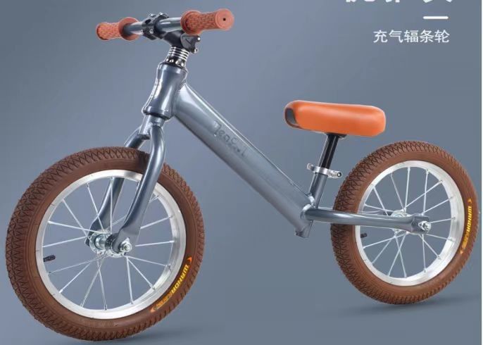 Stylish 3-8 Years Kids Balance Bikes 12In High Carbon Steel Frame