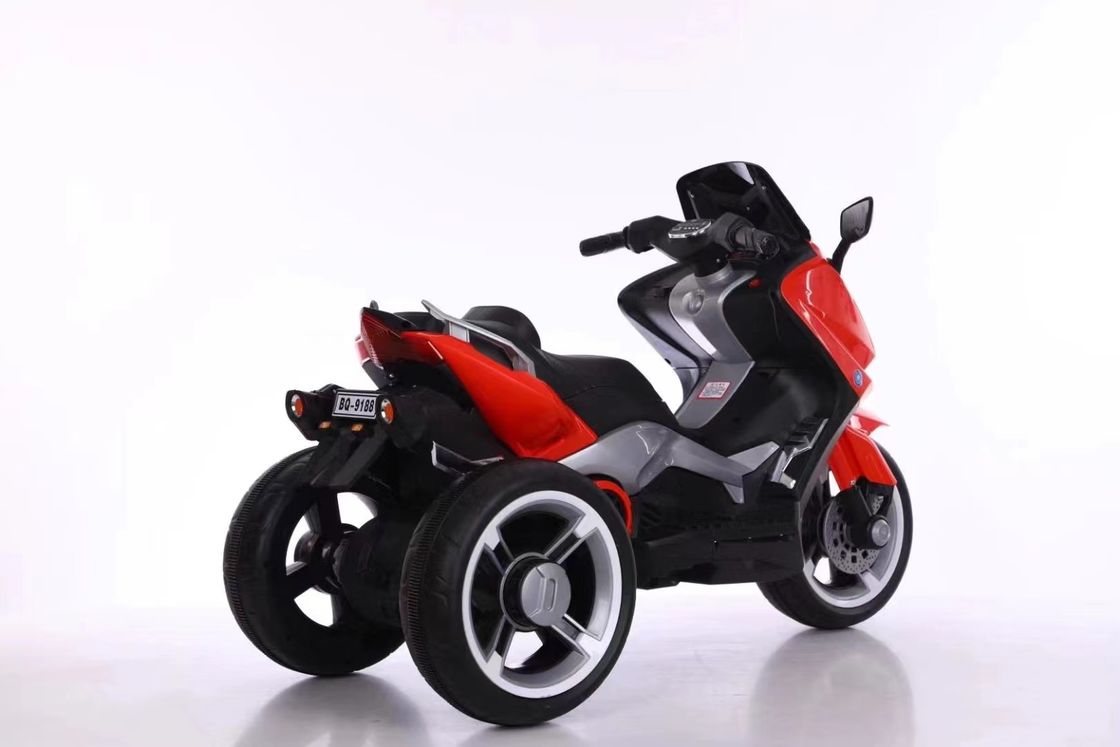 12V Kids Electric Car Battery Powered Ride On Toy Police Car With Remote Control Rose Red
